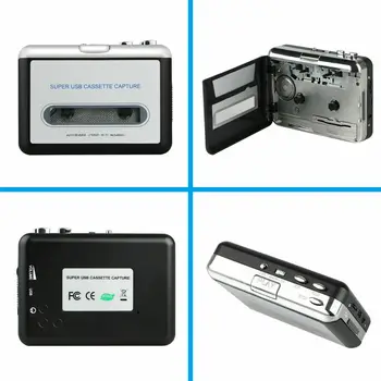 Digital Audio Reproductor De Música Para Pc Usb Cassette Convierte La Cinta A Cd Mp3 Convertidor De Archivos De Captura De Rechargable Grabadoras De Casete