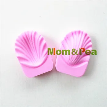 Mom&Pea 0852 Envío Libre de Silicona en Forma de Pétalo de Prensa Molde de Pastel de la Decoración de la Tarta Fondant en 3D de moldes de Grado alimenticio