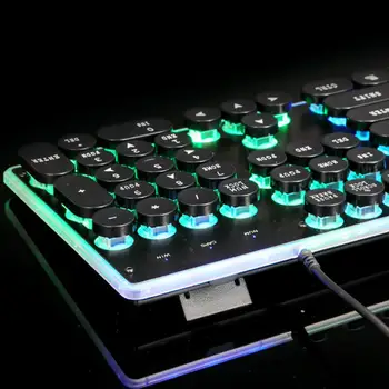 G102 Juego mecánico de teclado blanco punk keycap 104 TECLAS del teclado del ordenador portátil del teclado ruso, inglés, hebreo, español, árabe