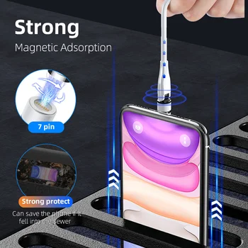 CANDYEIC Magnético Cables Para Samsung Galaxy J8 cargador, Cable micro usb Para cargar