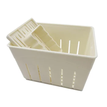 1 Conjunto de BRICOLAJE Casero Tofu Prensa-Fabricante de Caja del Molde Casero de queso de soja Cuajada que hace la Máquina Con un Paño de Queso Cocina Set de herramientas