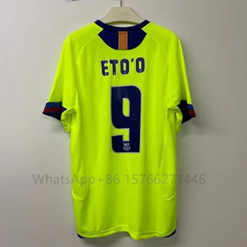 Retro 2005 06 ETO'O 9 clásico jersey EDKILSON 15 30 MESSI retro camiseta T-shirt