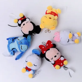 Disney de dibujos animados de Anime Periféricos de Mickey Minnie The Pooh Puntada Donald Pato de Juguete de Peluche Colgante Chica Regalo