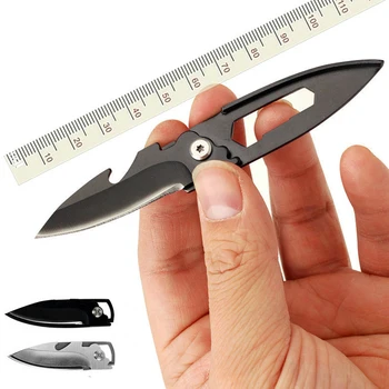 Portable Clave KnifeFolding Cuchillo de Frutas Mini Cuchillo Plegable Multi-propósito de Camping Cuchillo de Supervivencia al aire libre Táctica de Rescate de la Herramienta de Mano