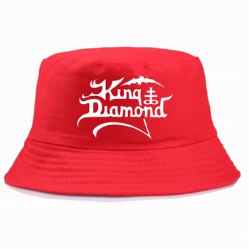 Gracioso sombrero de King Diamond impresión cubo sombrero de pescador sombrero de Visera de Pesca Pescador Sombrero