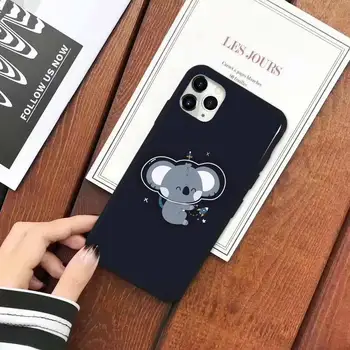 Koala lindo de dibujos animados de animales de la caja del Teléfono para el iPhone 11 12 mini pro XS MAX 8 7 6 6S Plus X 5S SE 2020 XR de lujo shell de la cubierta