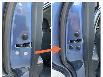 12Pcs Universal Car Door Lock Screw Protector Sticker Cover Cap For Mazda 2 3 6 8 CX4 CX-5 CX-7 CX-9 CX-3 Atenza Car Accessories