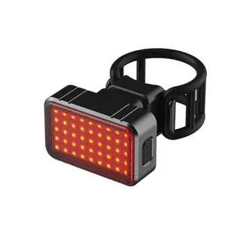 Al aire libre de la MAZORCA de la Cola de la Bicicleta Luz Roja se puede cargar mediante USB Bicicleta Trasera Impermeable de las Luces de Advertencia de Seguridad Luz de Bicicleta Casco de la Mochila