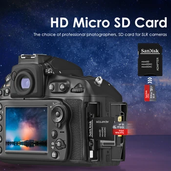 Sandisk Ultra Micro SD de 128 gb 32 GB 64 GB 16 gb Micro SD Tarjeta SD/TF Tarjeta de Destello de la Tarjeta de Memoria microSD + adaptador + USB2.0 lector de tarjetas