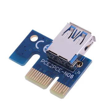 1PC/2PCS PCI E X1 Adaptador de PCIe 1X USB 3.0 Adaptador de Tarjeta PCI Express la tarjeta Vertical de la Minería BTC Minero