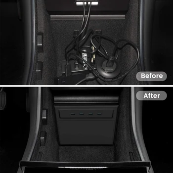 Nuevo Tesla Model 3 Hub USB 5 en 1 Puertos Dashcam & Centinela Modo de Visor de Concentrador USB dongle de Carga del Coche Para el Tesla Model 3/Y