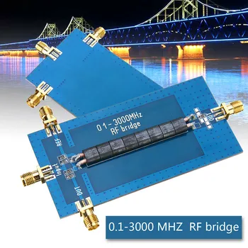 RF SWR Reflexión Puente 0.1-3000 MHZ Analizador de Antena VHF VSWR de la Pérdida de Retorno de Onda estacionaria Puente de Relación de Onda estacionaria Puente