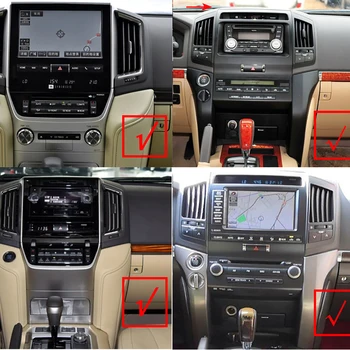 Para Lexus LX570 para Toyota Land Cruiser LC200 2016 2017 2018 2019 2020 2021 android auto car audio de la radio, el reproductor multimedia