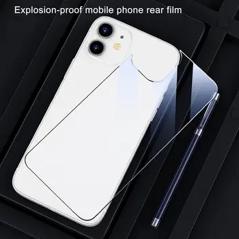 De vuelta de vidrio templado para iPhone 11 12 pro max SE protectora de cristal pelicula caso para el iPhone X XS max back protector de pantalla de vidrio
