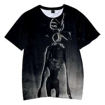 La sirena de la Cabeza de Impresión en 3D T-Shirt SCP Juego de Terror de Ropa de las Mujeres de los Hombres de la Moda de la Camiseta de Hip Hop Niños Camisetas Tops Chico Chica de la Camiseta de la