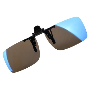 Conductor de coche de Gafas de protección Anti-rayos UVA UVB Polarizado Gafas de Sol de Conducción de la Visión Nocturna de la Lente de Clip en las Gafas de sol Interior de las Gafas de sol