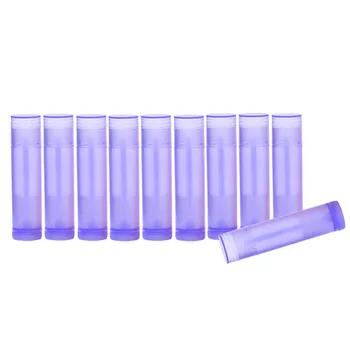 10 Paquetes de 5g Mini de Viaje de Plástico de Maquillaje Cosmético de BRICOLAJE Bálsamo Labial lápiz Labial Conjunto de Tubos