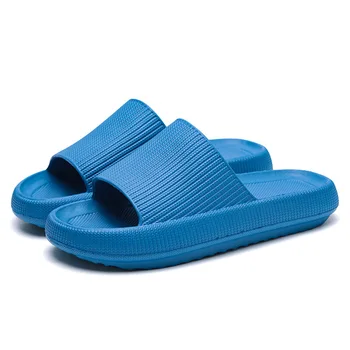 2021 mujeres de grueso espesor de suela zapatillas de interior zapatillas de baño suave de bebé antideslizante hogar zapatos de verano