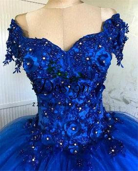 De Tul Azul De Cuello En V Vestido De 15 Vestidos De Quinceañera Abalorios Cristales De Abalorios Encaje Apliques Vestidos Para 15 Vestidos De Quinceañera