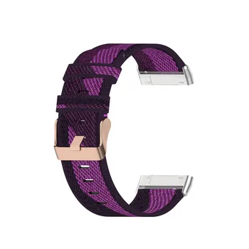Correa para Fitbit Versa 3 Sentido Bandas de Pulsera de Reemplazo de Tejido de Accesorios de Cuero Correa de reloj de Pulsera de Nylon Suave Fina
