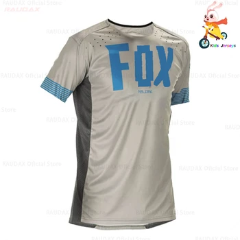 2021 Raudax Fox Kids de secado Rápido de Motocross Jersey Downhil Mountain Bike DH Camisa MX Ropa de Motocicleta Ropa para Niños MTB Camisetas