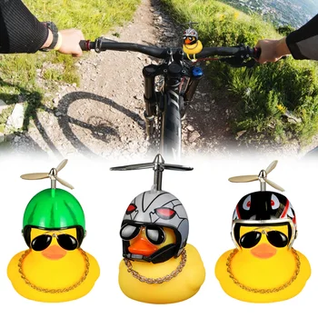 Bicicleta de Bell de Pie de Pato Casco Gafas de sol de Pato Pequeño Pato Amarillo MTB Bicicleta de Carretera de Motor de Equitación Ciclismo Universal Accesorios