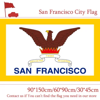 La Ciudad de San Francisco de la Bandera del Estado De California 90*150cm 60*90cm Bandera 30*45cm Bandera de Coche 3x5ft media móvil de 100 días de Poliéster Para Oficina