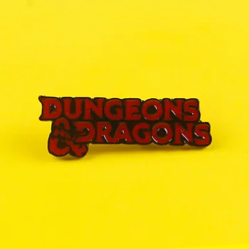 Esmalte Pin Dungeons and Dragon D20 DnD 20 caras de dados de Juego de Broches y Prendedores Insignias RPG de Juego de Dados de Juego de la Solapa de la Ropa de la bolsa de Decoración