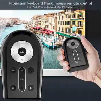 Smart Ratón de Vuelo Controlador Remoto con Proyección Láser Teclado Virtual Inalámbrica Portátil Recargable de la Nueva Llegada