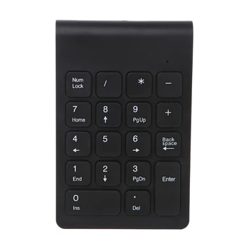 Portátil de 2.4 G Inalámbrico Digital Teclado USB teclado numérico 18 Teclas del Teclado Numérico