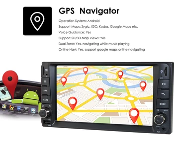 7 Pulgadas Android Radio del Coche de GPS Para Toyota Corolla RAV4 Terios Prado Camry Tundra Rush Corona Multimedia SWC FM Mic Mapa de la Pantalla Táctil