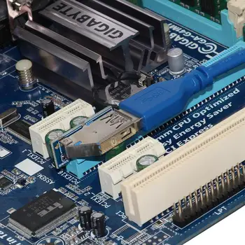 Super Velocidad PCIE, PCI-E de express de 4 puertos USB 3.0 HUB USB 3.0 de 5.25 pulgadas y Panel Frontal con 4 Puertos USB 3.0 Para PC de escritorio del ordenador