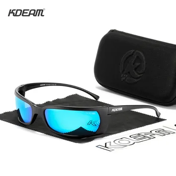 Deslice el Estilo de la Marca KDEAM Gafas de sol Polarizadas para los Hombres de Alta Calidad de Deporte al aire libre Gafas de Sol Gafas de sol