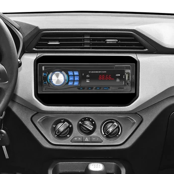 Bluetooth Autoradio Coche Reproductor de MP3 FM Radio Audio TF AUX USB Cargador Rápido Estéreo En el tablero de la Pantalla Digital Auto Accesorios Piezas