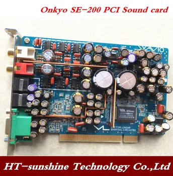 Utiliza Onkyo SE-200PCI de música de la tarjeta de sonido a TRAVÉS de chip soporta 24 bits/192 khz de frecuencia de muestreo de Win7 de 64 bits 1pcs envío gratis