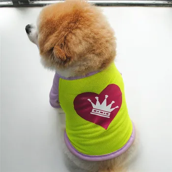 Malla Pequeño Perro de la Ropa del Verano del Perro de la Camisa de Gato Chaleco Suave Transpirable Shih tzu Pomerania Ropa Chaleco del Perro de Mascota Camiseta Para Perros XS-L