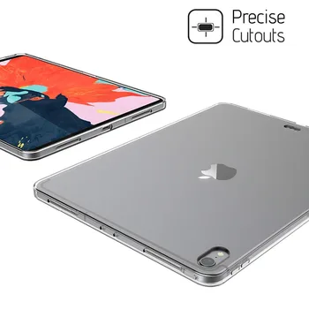 Kemile Caso para el iPad Pro 11 2018 Piel Suave y Flexible Parachoques Transparente de TPU de Goma de la parte Posterior de la Cubierta protectora para el iPad de Apple 11 Caso