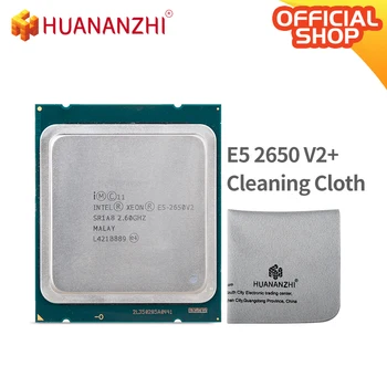 HUANANZHI paño de limpieza con procesador Intel Xeon E5 2650 V2 CPU 2.6 G LGA 2011 PC de Escritorio procesador De la placa base X79