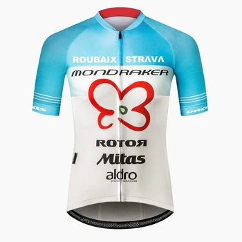 STRAVA ROUBAIX Hombres Jersey de Ciclismo MTB Jersey de Bicicletas del Equipo de Ciclismo Camisetas de Manga Corta Bike Wear Verano Camisetas de carretera
