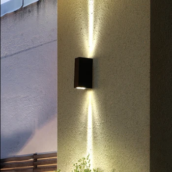 Al aire libre Impermeable de la lámpara de Pared, Lámpara LED de Pared de Luz Lámpara de Pared de la Terraza Porche del Jardín de las Luces de las Lámparas de Pared en Pared Interior de Aluminio Ligero RF35