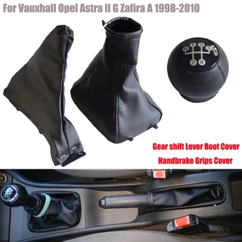 Manual Coche de 5 velocidades, palanca de cambios Palanca de cambios HeadBall de Cuero Con Polaina de Arranque Caso de Vauxhall Opel Astra II G Zafira Un 1998-2010