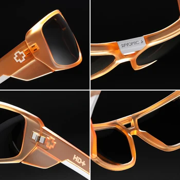 2021 Nueva Marca SPY+ TOURING Polarizado Gafas de sol de los Hombres Gafas de HD de Deporte de las Mujeres Gafas de Sol de Revestimiento Reflectante Espejo de la lente UV400