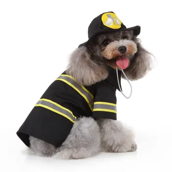 Cachorro De Halloween Fuego Traje Lindo Divertido Perro Vestido De La Ropa De Los Perros Encantadores Sombrero Hogar Mascotas Trajes Cosplay