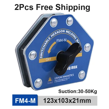 2PCS FM4-M Magnético de Soldadura Titular Posicionador Multi-Ángulo de la Soldadura Fuerte de la Esquina Imán Fijador Auxiliar Localizador de Soldadura de soporte de la Herramienta