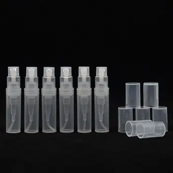 5PCS 2 ML 3 ML 5 ML Mini de Plástico en Aerosol Botella de Perfume Portátil Recargable del Atomizador del Perfume de Atomización de la Botella de envases de Cosméticos