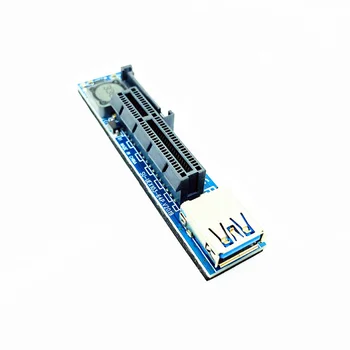 PC Tarjetas de Gráficos PCI Express Cable del Conector de la tarjeta Vertical de la Tarjeta Mini PCI-E PCI-E 4X + USB Cable de Extensión Adaptador de Puerto PCIE Extensor