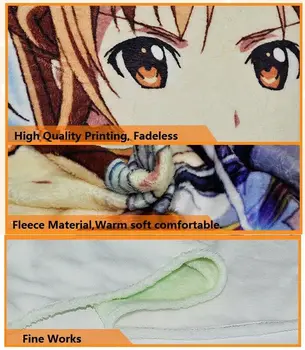 Anime Manta de Lana y Colchas entre Especies Ishuzoku Revisores Ginny aloe Crimvael otaku Mantas para Camas de 200 cm 100 cm