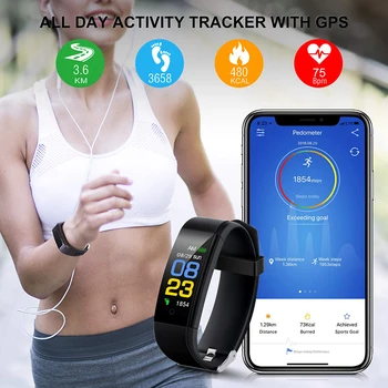 La salud de la Pulsera de la Frecuencia Cardíaca Presión Arterial Banda Inteligente de Fitness Tracker Smartband Bluetooth Pulsera de honor fitbits Reloj Inteligente de los Hombres