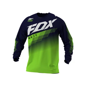 2020 Hombres de Descenso Camisetas hpit fox Bicicleta de Montaña MTB Camisetas de Offroad DH Motocicleta Jersey de Motocross Sportwear Ropa FXR bicicleta