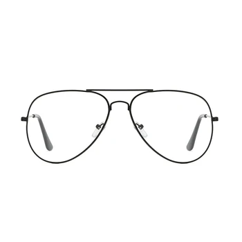 GOZLUGU Gafas de Aleación de Oro Gafas de montura Retro Clásico Óptica de Lentes Transparentes Claro Objetivo Mujeres Hombres Espectacles Femenino